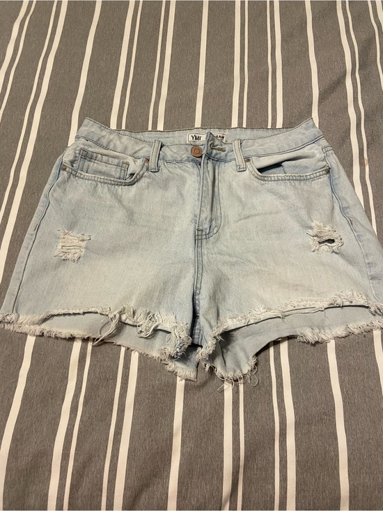 YMI Pants - YMI Light Blue Distressed Denim Shorts